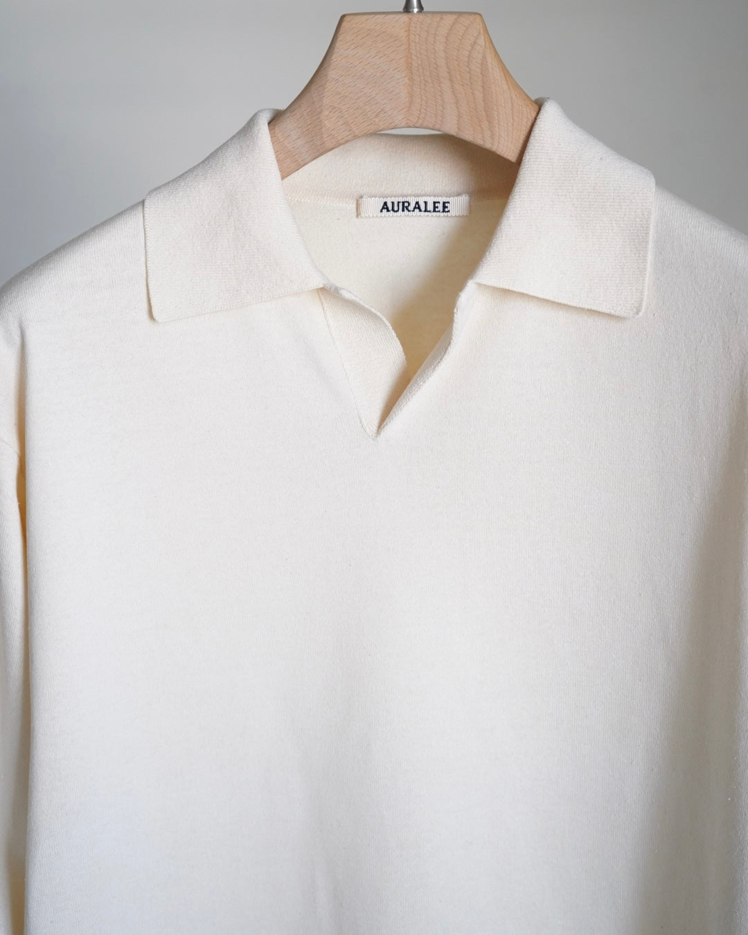 HIGH GAUGE TUSSAH SILK KNIT SKIPPER POLO