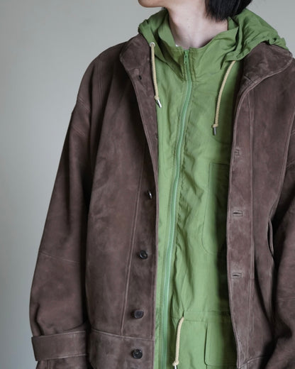 SUPER FINE COTTON LAWN HOODED BLOUSON