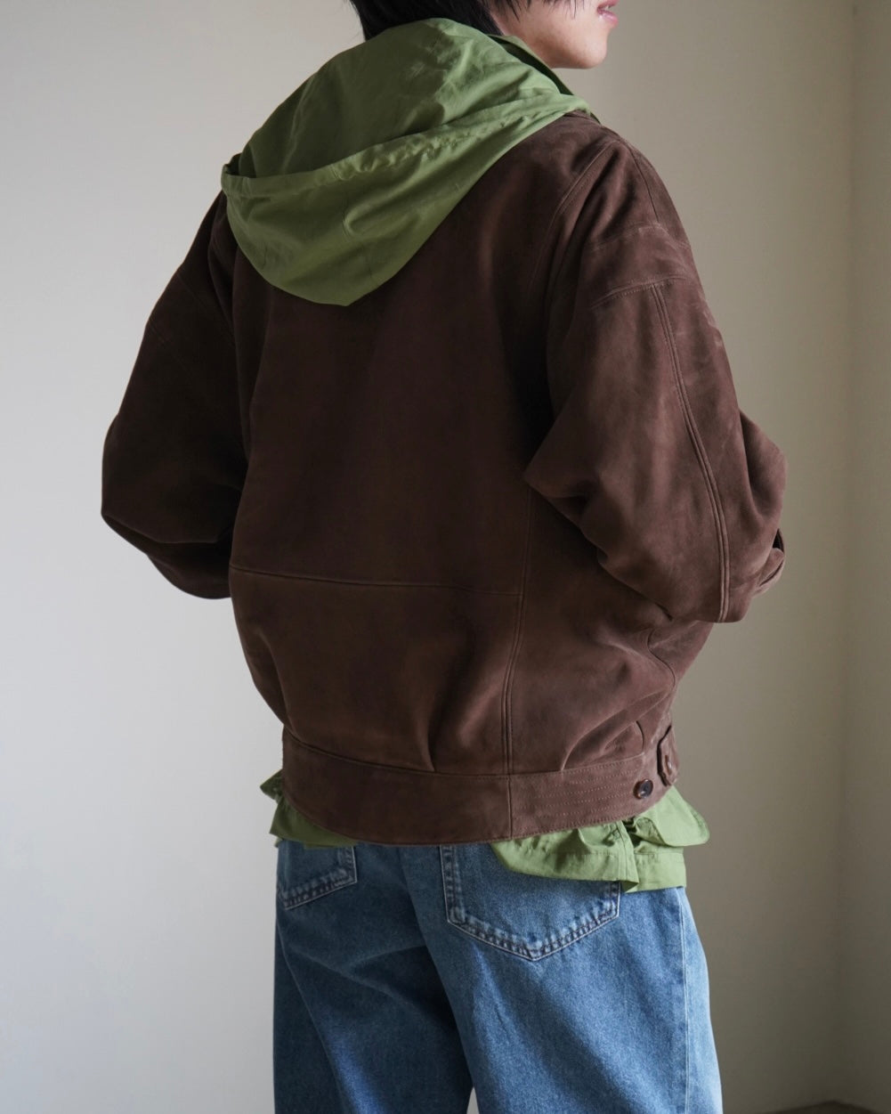 SUPER FINE COTTON LAWN HOODED BLOUSON
