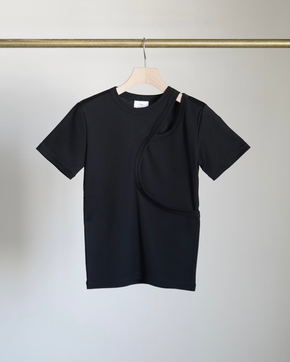 LAYERED SHORT-SLV TEE