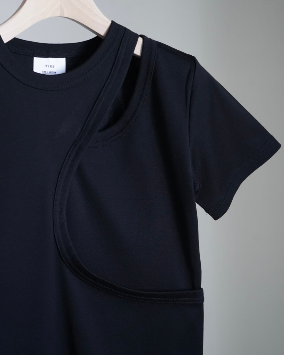 LAYERED SHORT-SLV TEE