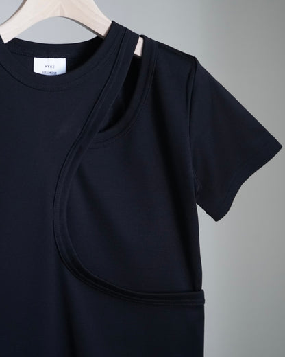 LAYERED SHORT-SLV TEE