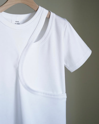 LAYERED SHORT-SLV TEE