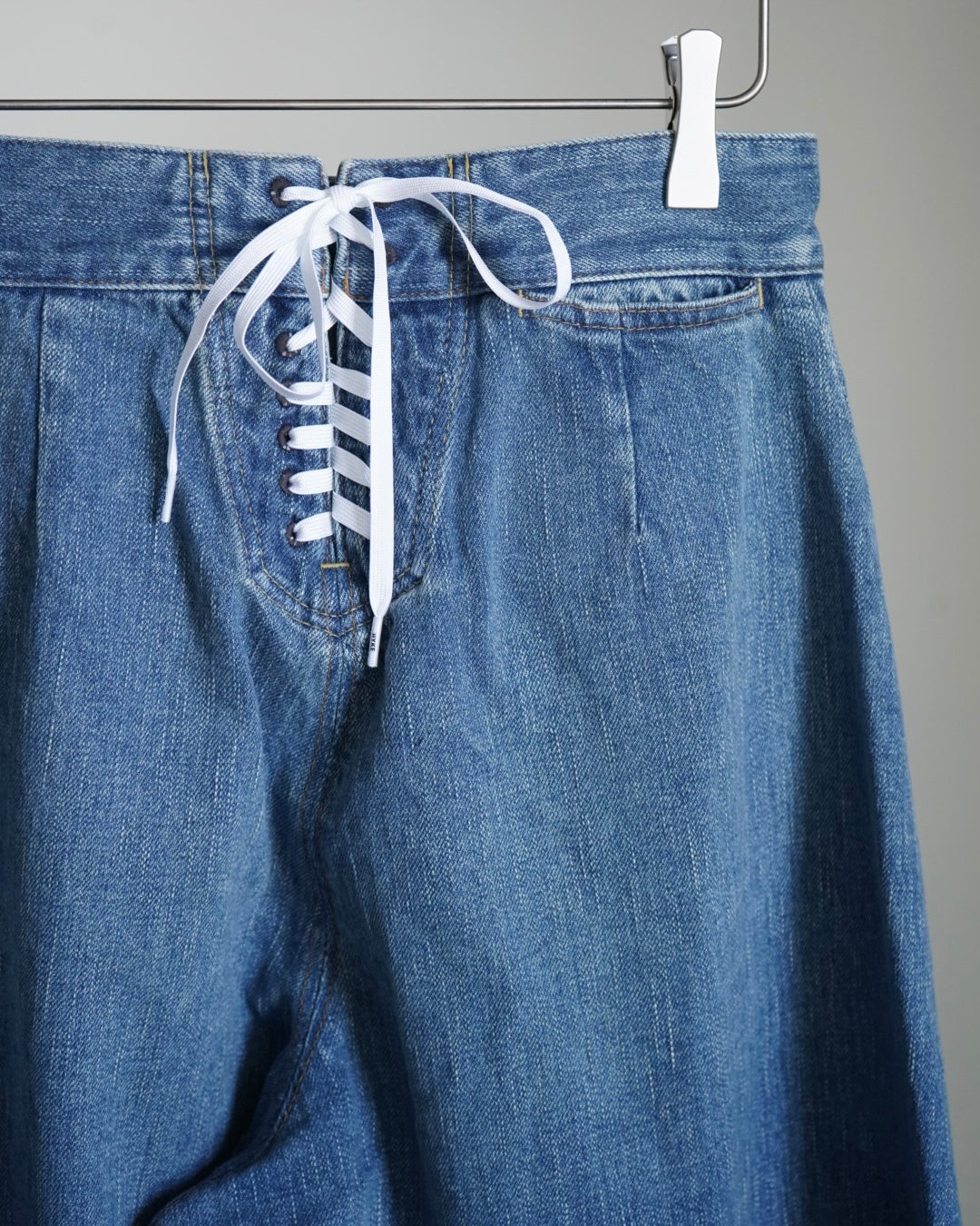 SAILOR BARREL-LEG DENIM PANTS