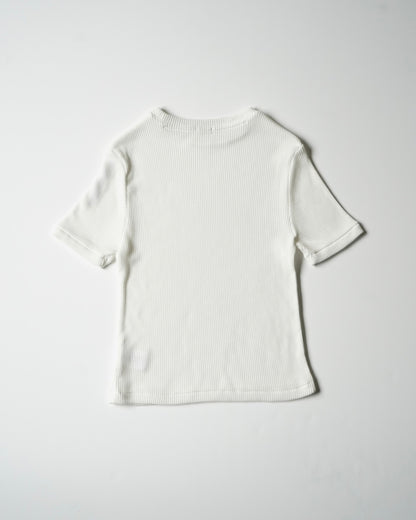 BLAKE Cropped Ribbed Tee