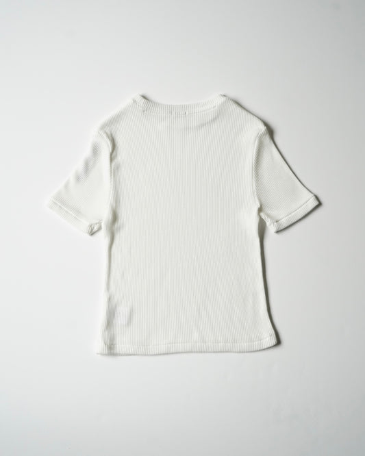 BLAKE Cropped Ribbed Tee