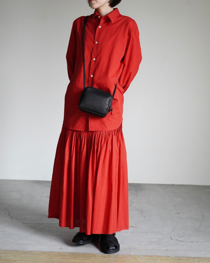 SUPER FINE COTTON LAWN PIN-TUCK SKIRT