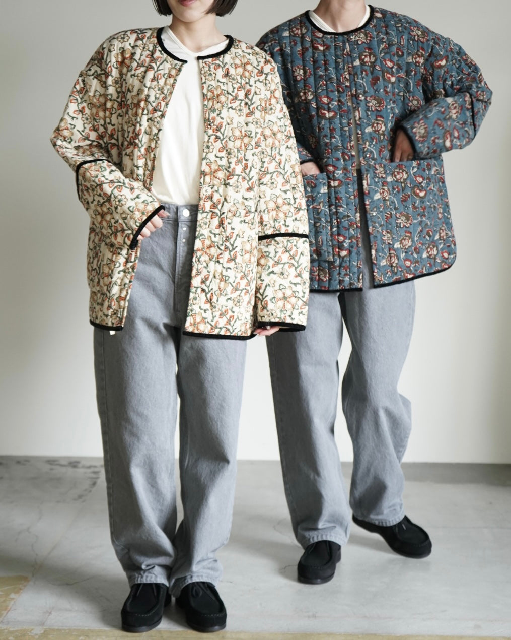 BLOCK PRINT QUILTED JACKET