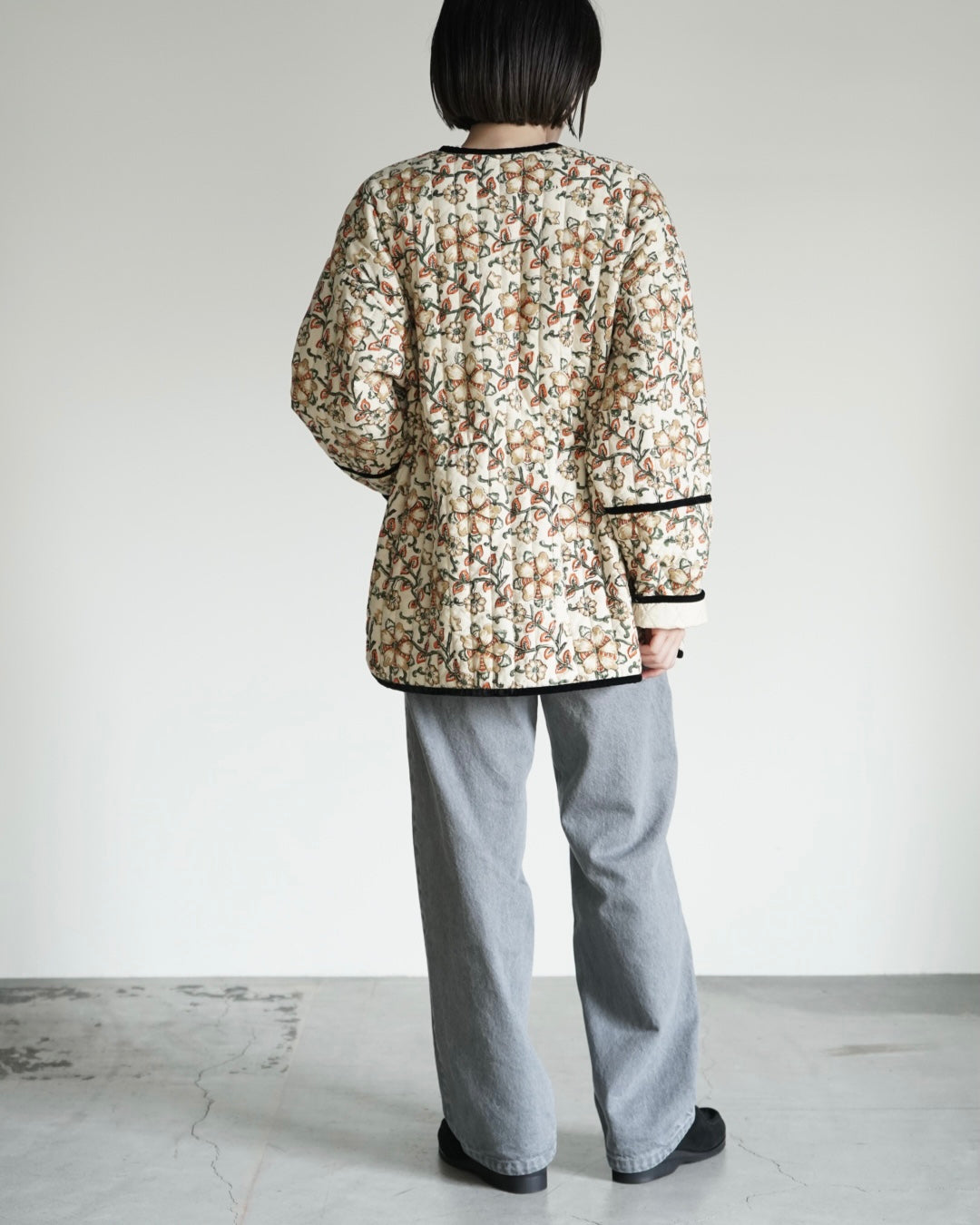 BLOCK PRINT QUILTED JACKET