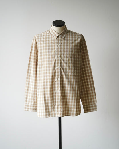 LIGHT POPLIN HANDMADE CLASSIC COLLAR SHIRT