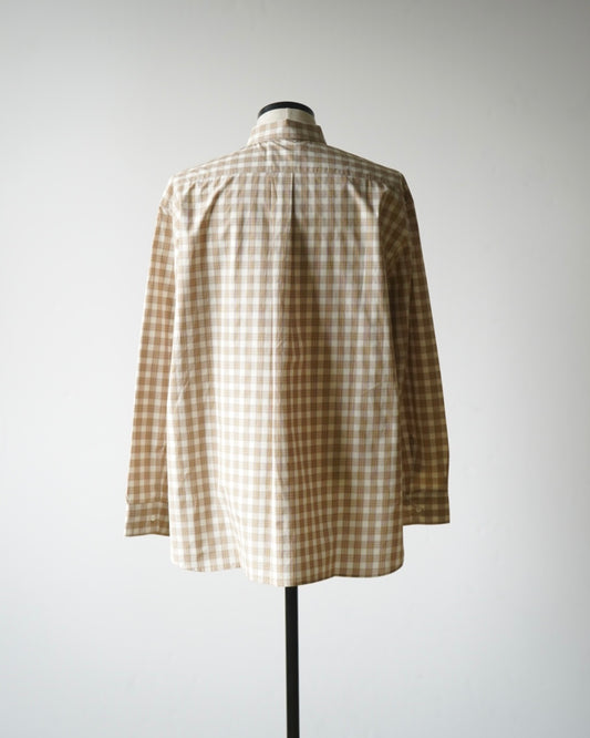 LIGHT POPLIN HANDMADE CLASSIC COLLAR SHIRT