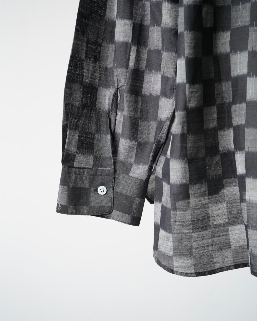 IKAT COTTON SILK HANDMADE CLASSIC COLLAR SHIRT (IDEAL Exclusive)
