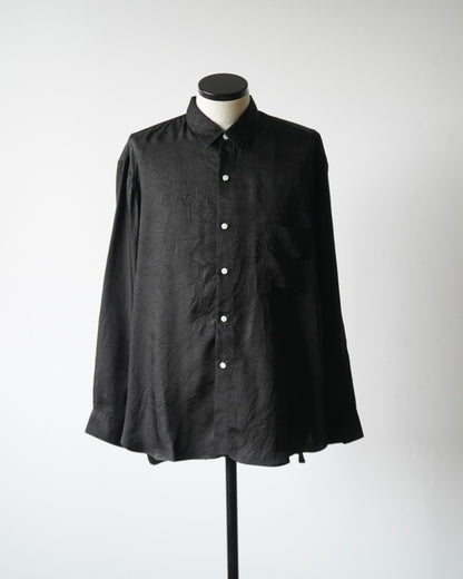 WRINKLED TWILL HANDMADE CLASSIC COLLAR SHIRT