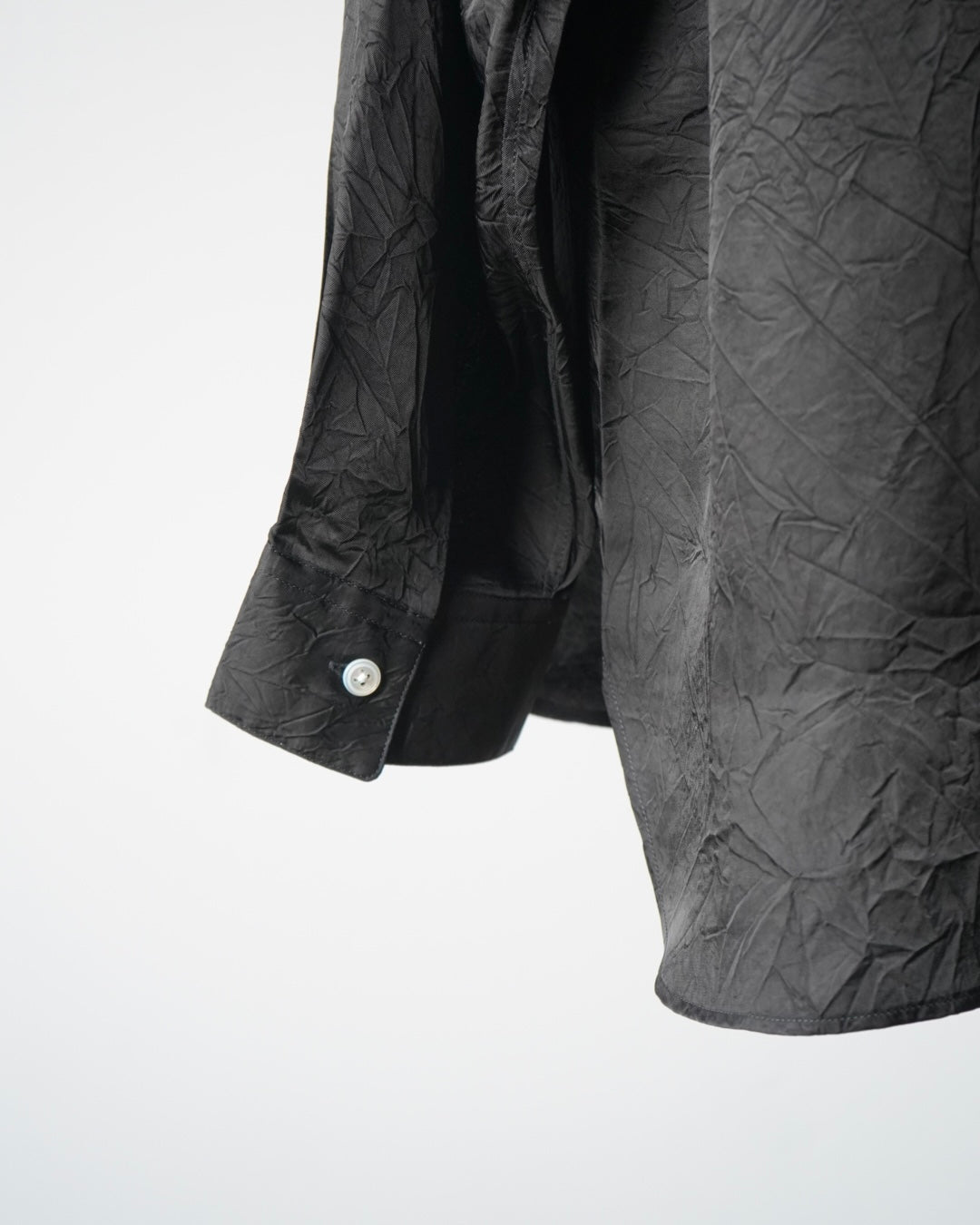WRINKLED TWILL HANDMADE CLASSIC COLLAR SHIRT