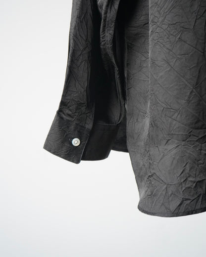 WRINKLED TWILL HANDMADE CLASSIC COLLAR SHIRT