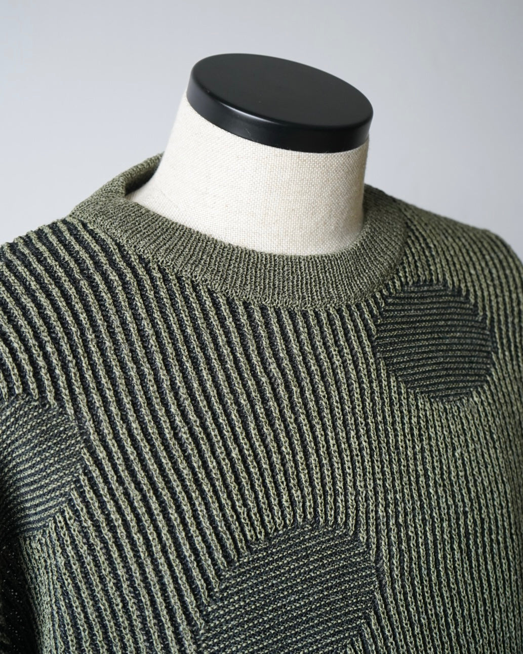 WASHI PAPER RIBBED POLKA DOTS SWEATER