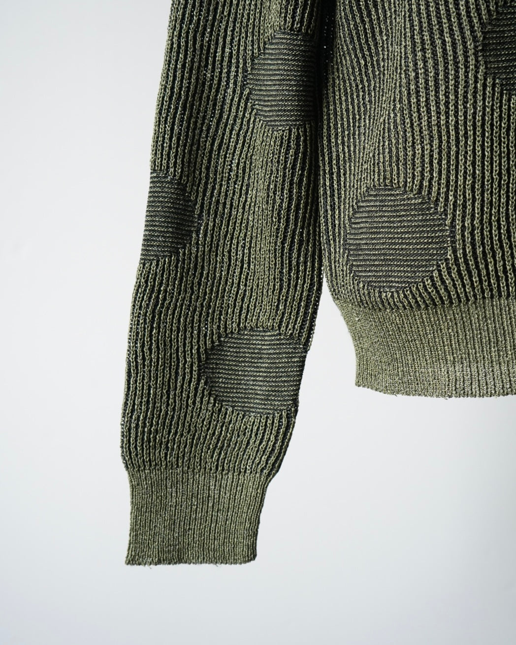 WASHI PAPER RIBBED POLKA DOTS SWEATER