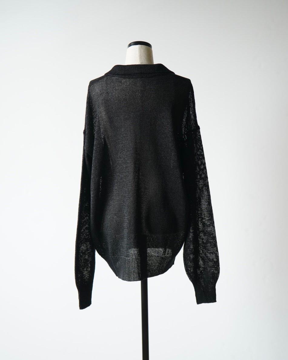 WASHI PAPER POLO SWEATER
