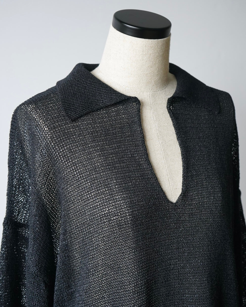 WASHI PAPER POLO SWEATER