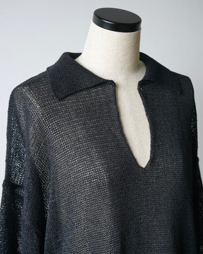 WASHI PAPER POLO SWEATER