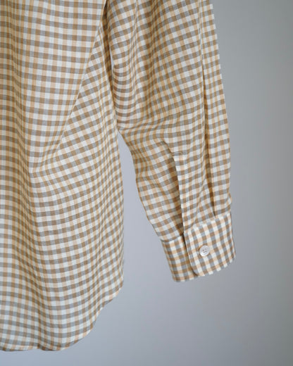 AIRY LIGHT COTTON CHECK BIG SHIRT