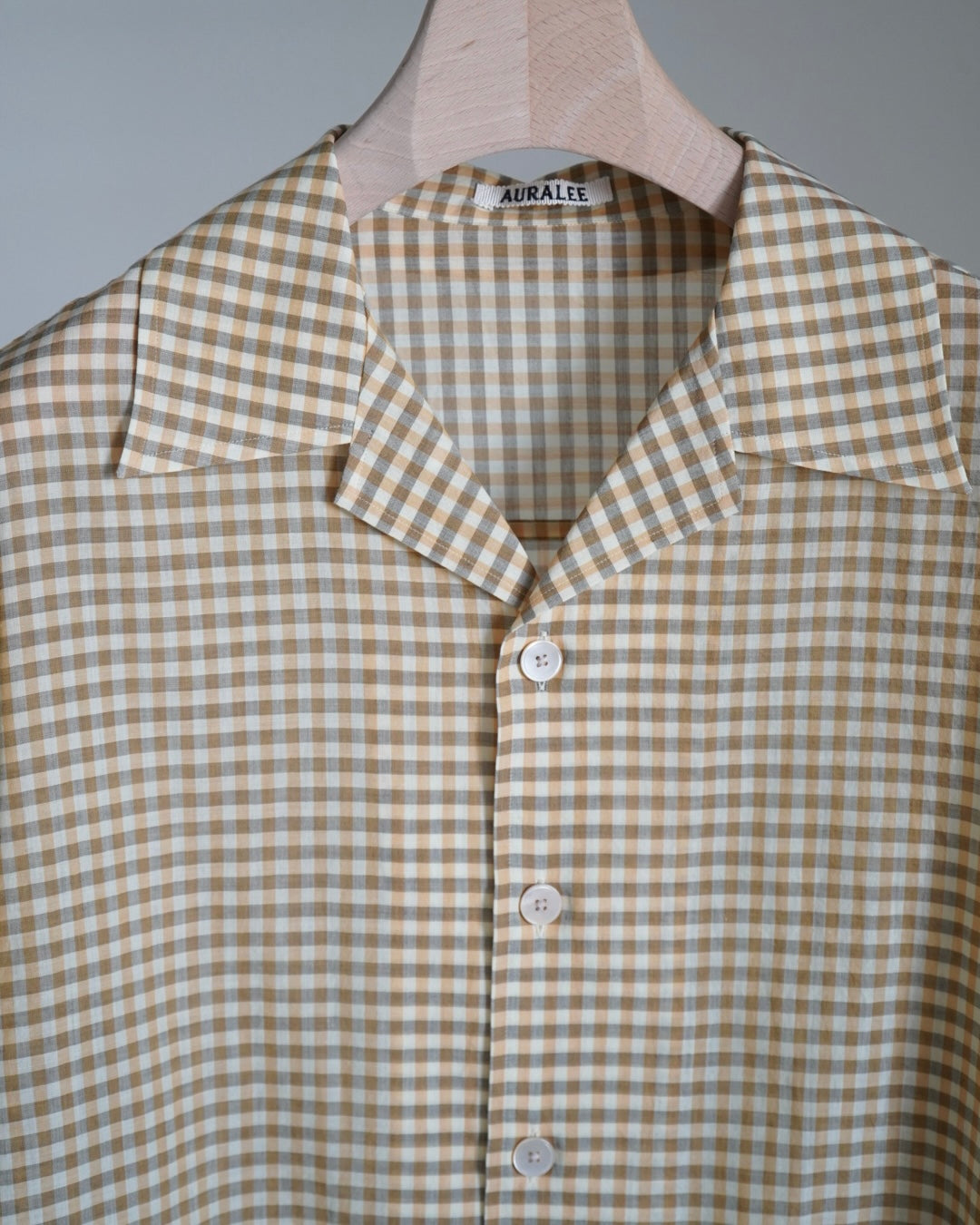 AIRY LIGHT COTTON CHECK HALF SLEEVED SHIRT