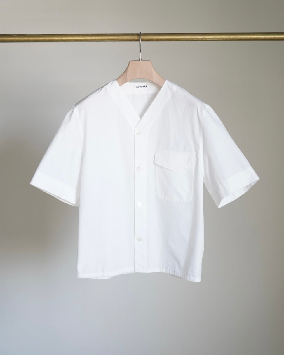 GARMENT-DYED FINX SHUTTLE WEATHER HALF SLEEVED SHIRT
