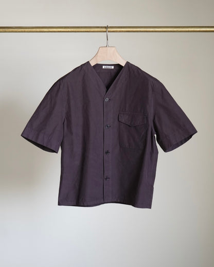 GARMENT-DYED FINX SHUTTLE WEATHER HALF SLEEVED SHIRT