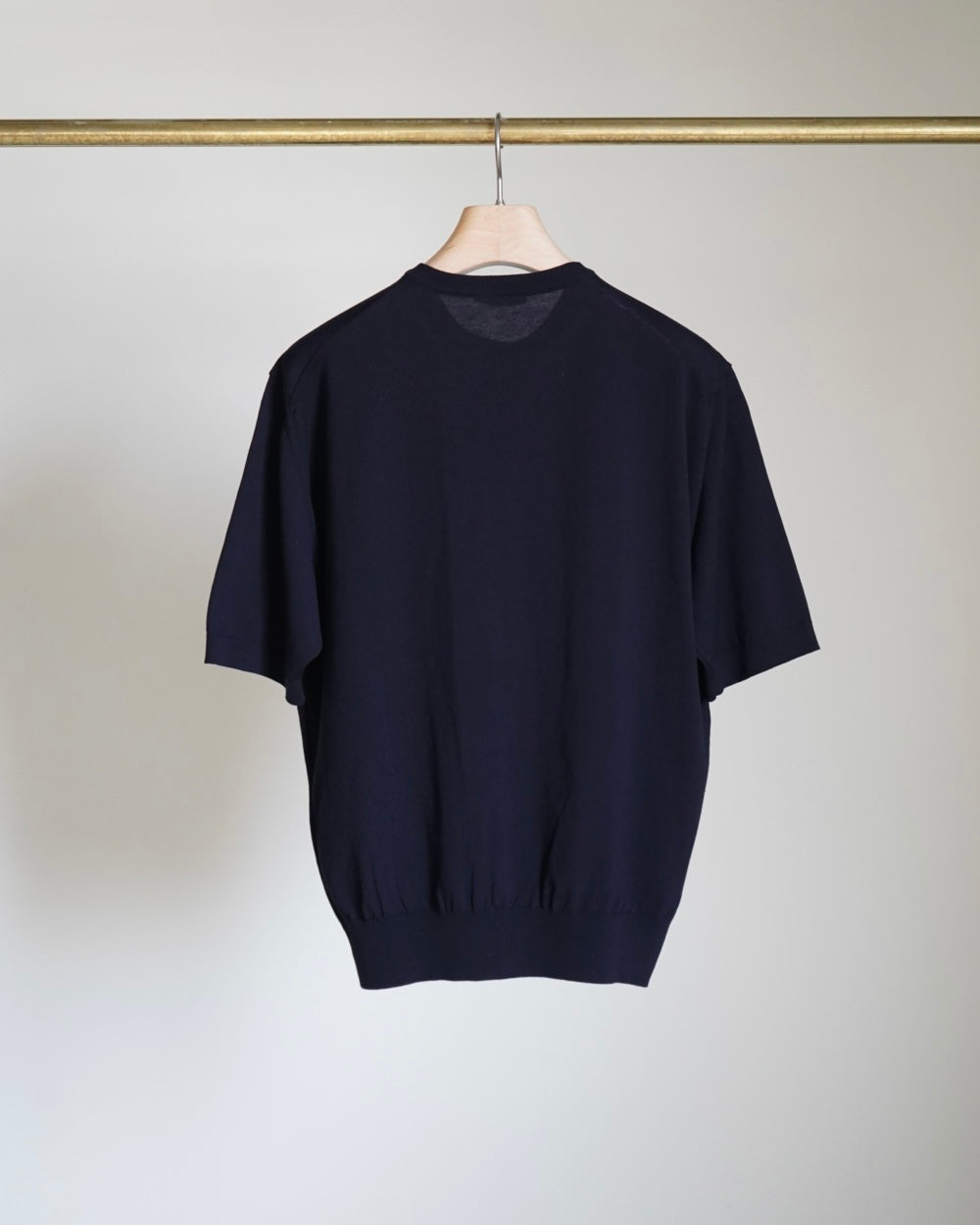 GIZA HIGH GAUGE KNIT HALF SLEEVED CARDIGAN