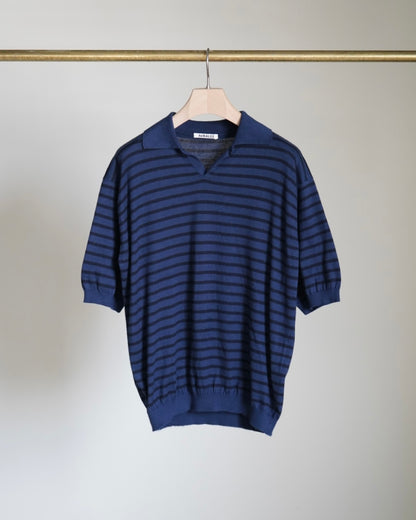 HIGH GAUGE COTTON KNIT SKIPPER POLO