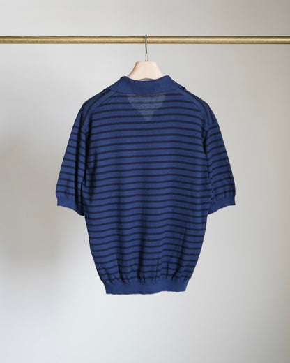 HIGH GAUGE COTTON KNIT SKIPPER POLO