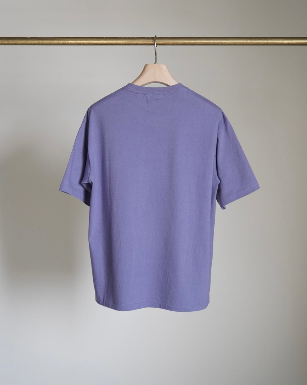 BRUSHED ORGANIC COTTON JERSEY TEE