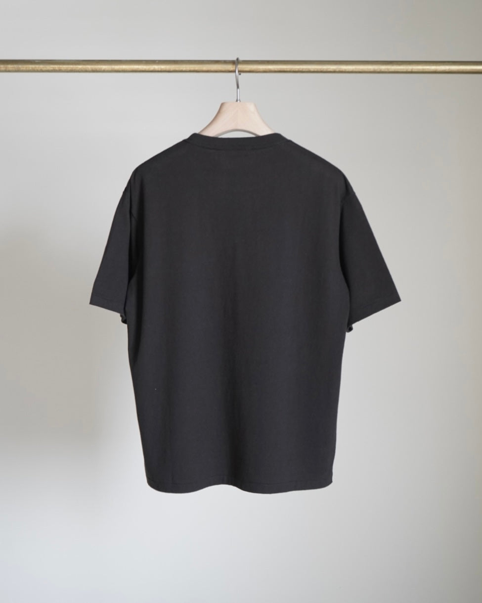 BRUSHED ORGANIC COTTON JERSEY TEE