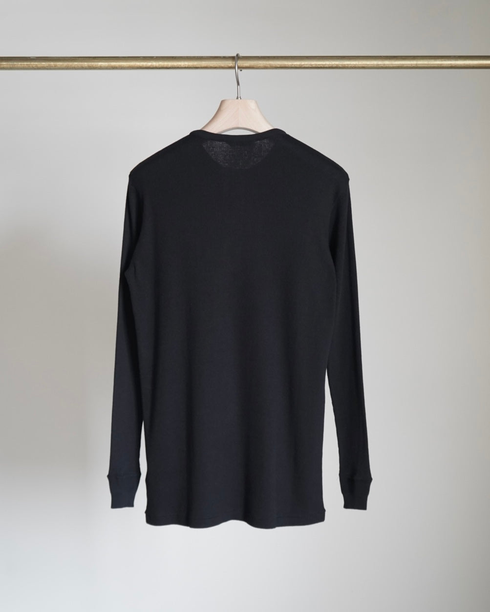 ORGANIC SOFT RIB HENLEY NECK P/O
