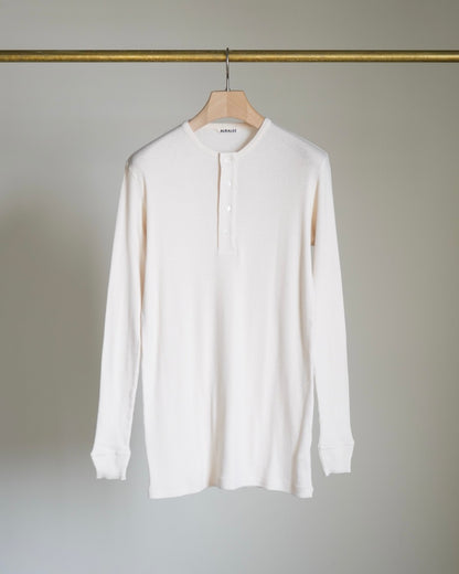 ORGANIC SOFT RIB HENLEY NECK P/O