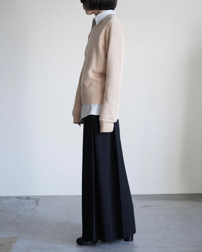 LIGHT CASHMERE KNIT V-NECK P/O