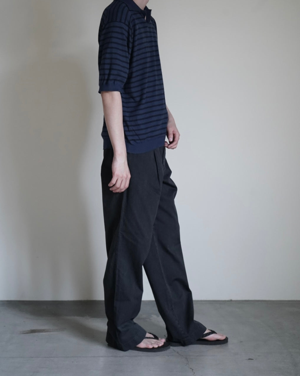 HIGH GAUGE COTTON KNIT SKIPPER POLO
