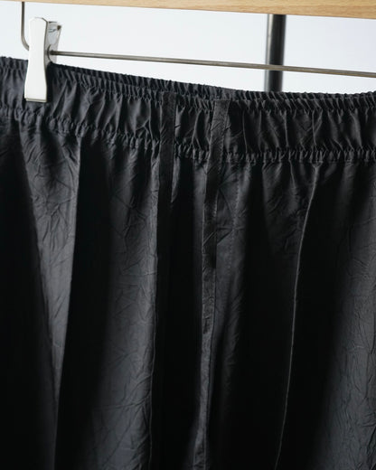 WRINKLED TWILL OVERSIZED PYJAMA PANTS