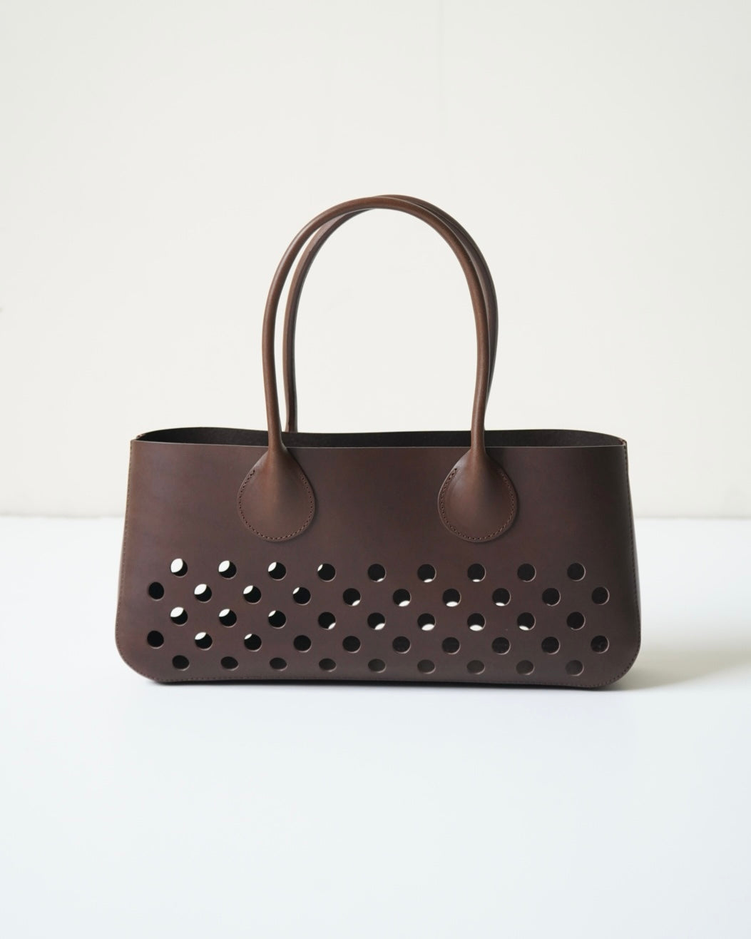 CALF LEATHER POLKA DOTS LONG HANDBAG