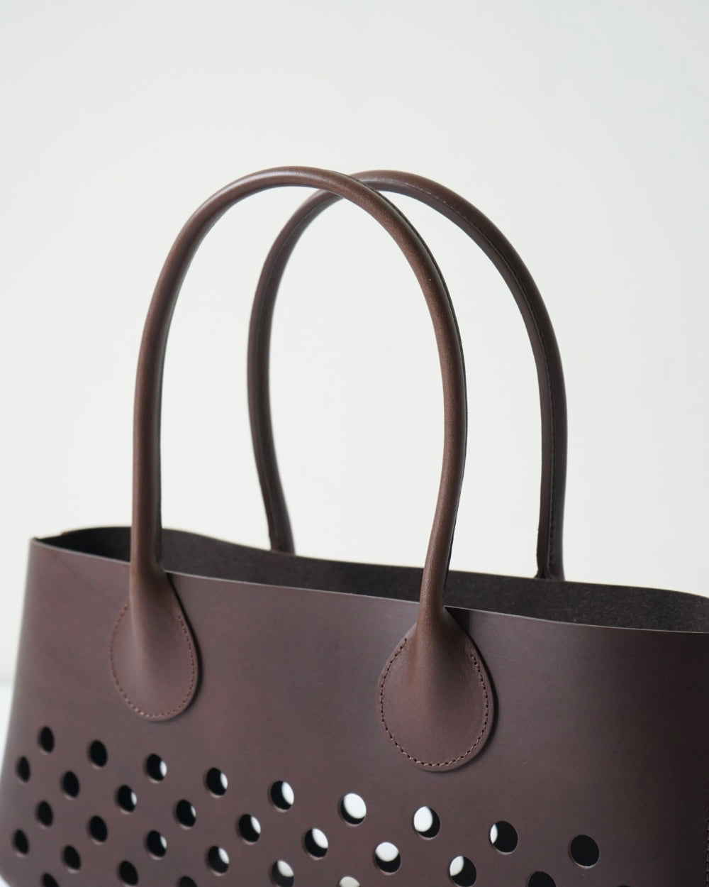 CALF LEATHER POLKA DOTS LONG HANDBAG