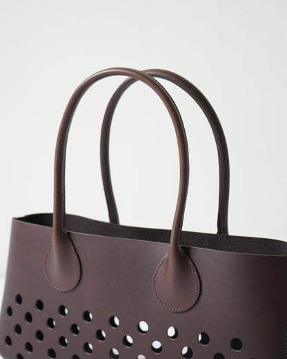 CALF LEATHER POLKA DOTS LONG HANDBAG