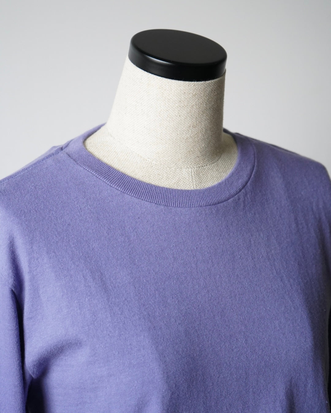 BRUSHED ORGANIC COTTON JERSEY L/S TEE