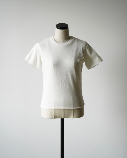 BRUSHED ORGANIC COTTON JERSEY TEE