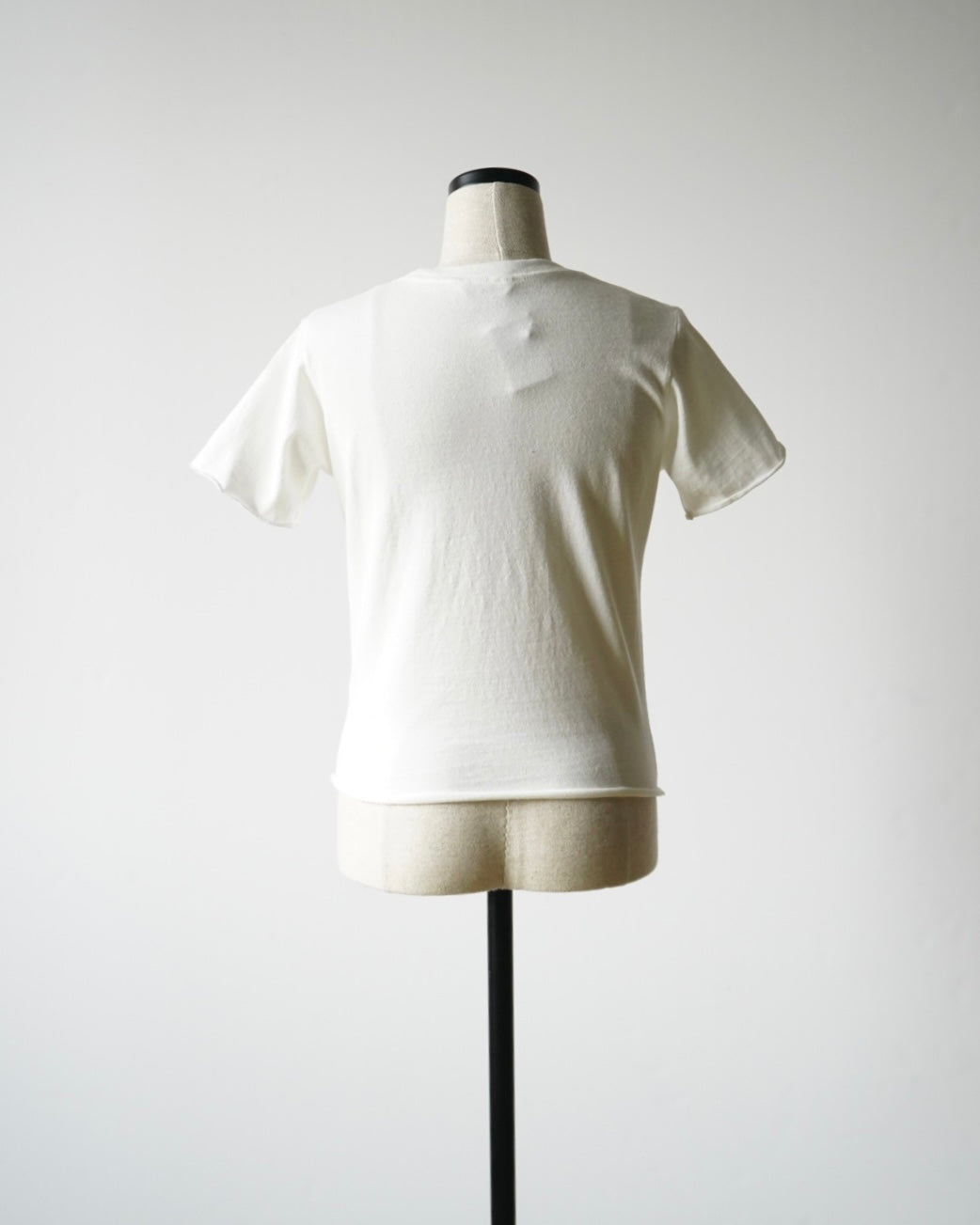 BRUSHED ORGANIC COTTON JERSEY TEE