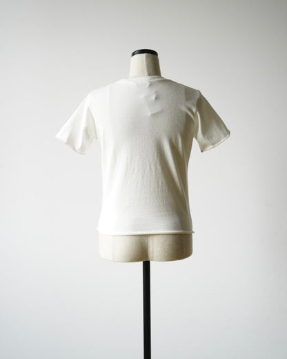 BRUSHED ORGANIC COTTON JERSEY TEE