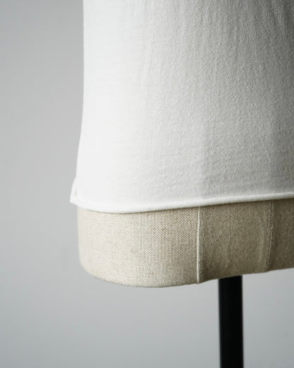 BRUSHED ORGANIC COTTON JERSEY TEE