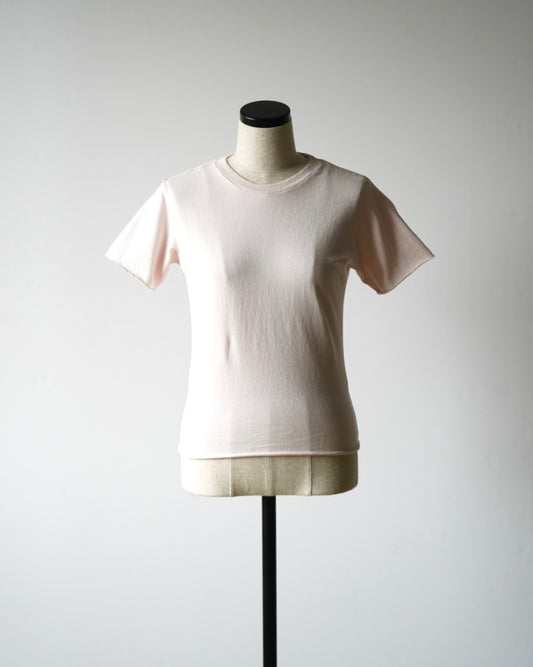 BRUSHED ORGANIC COTTON JERSEY TEE