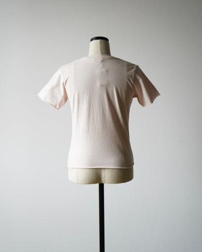 BRUSHED ORGANIC COTTON JERSEY TEE