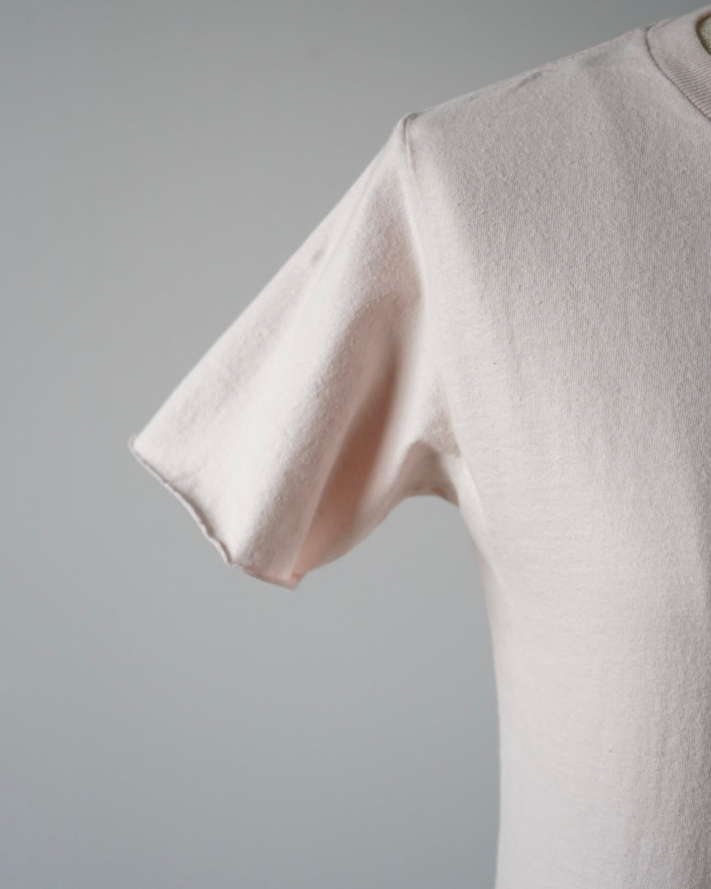 BRUSHED ORGANIC COTTON JERSEY TEE