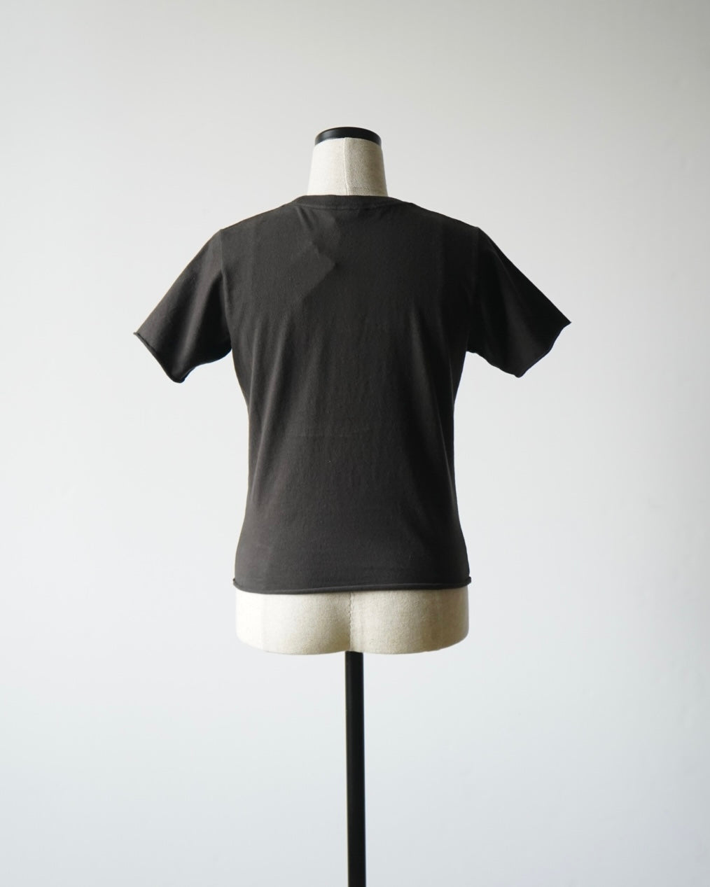 BRUSHED ORGANIC COTTON JERSEY TEE